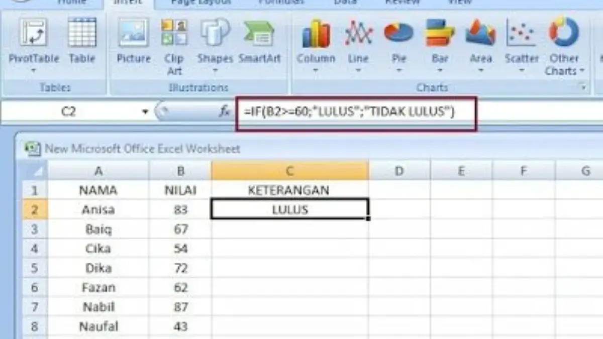 Cara Menjumlahkan Data dengan Fungsi SUM dan FILTER di Excel