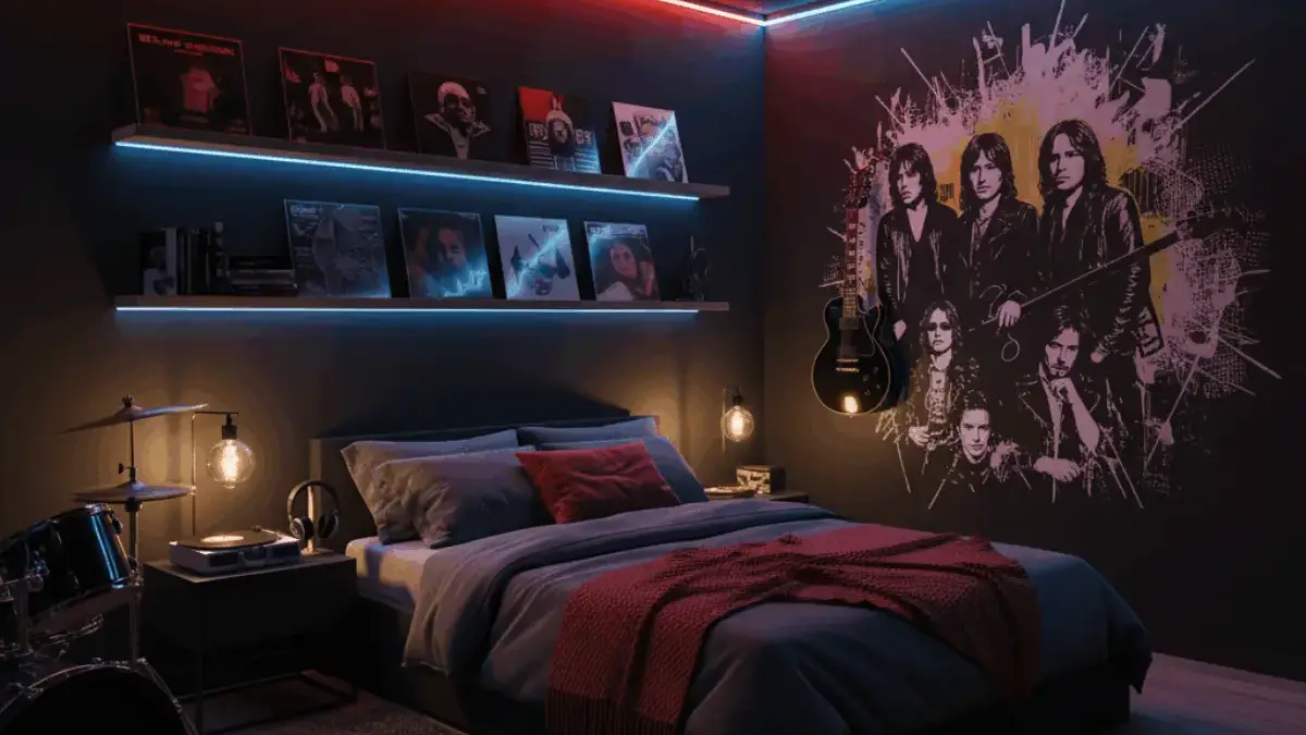 6 Tips Keren Membuat Kamar Tidur Cowok untuk Pecinta Musik, Bikin Nyaman dan Stylish