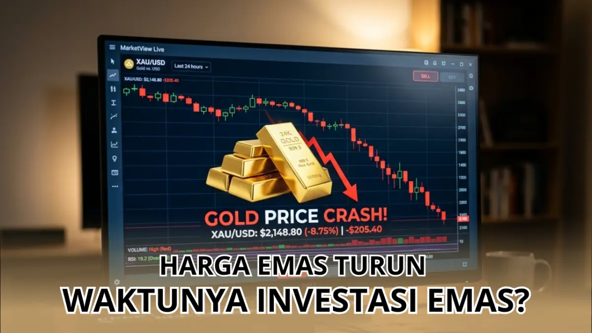 Harga Emas Turun