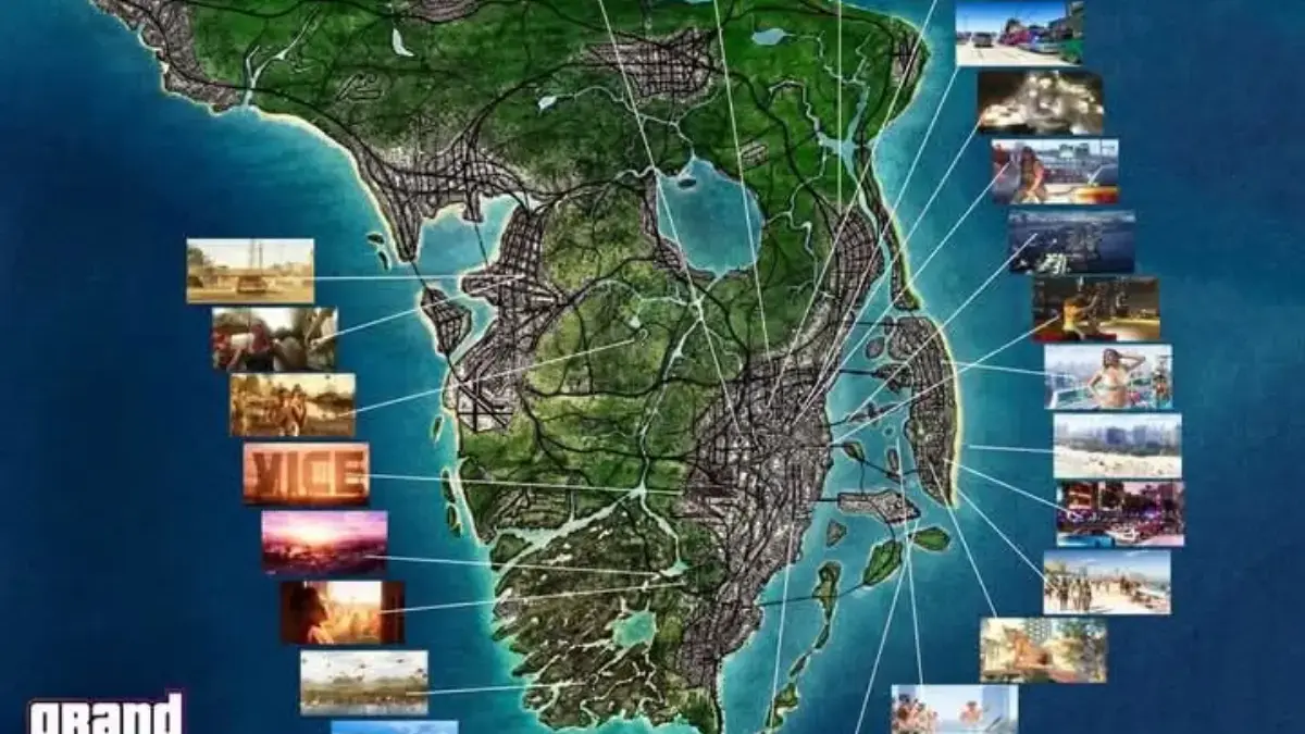 Detail Map GTA VI Leonida: Perkiraan Ukuran Peta dan Lokasi Terinspirasi Florida
