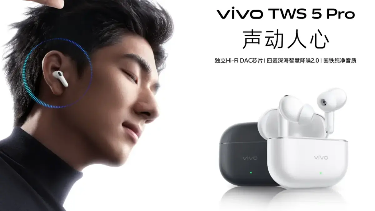 Vivo TWS 5 Pro Resmi Rilis, Bawa Fitur ANC 55dB dan Kualitas Audio Lossless