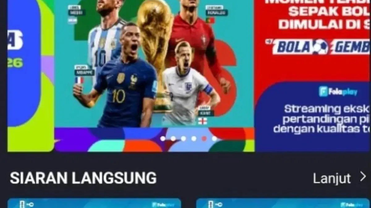 Daftar Harga Paket Nonton Piala Dunia 2026 di Folaplay: Mulai dari Rp25 Ribuan! Daftar Harga Paket Nonton Piala Dunia 2026 di Folaplay: Mulai dari Rp25 Ribuan!