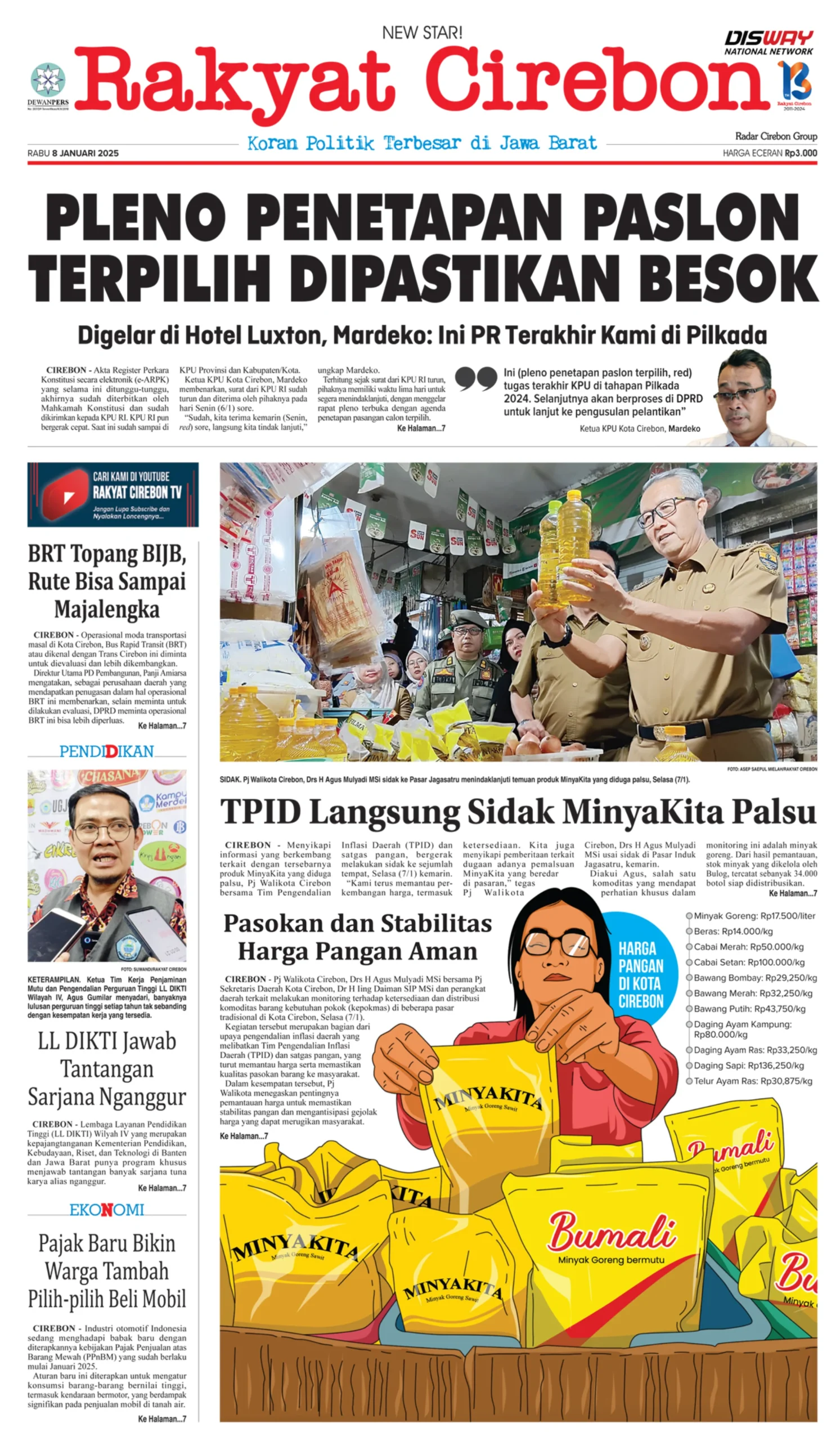 Rakyat Cirebon Edisi 8 Januari 2025